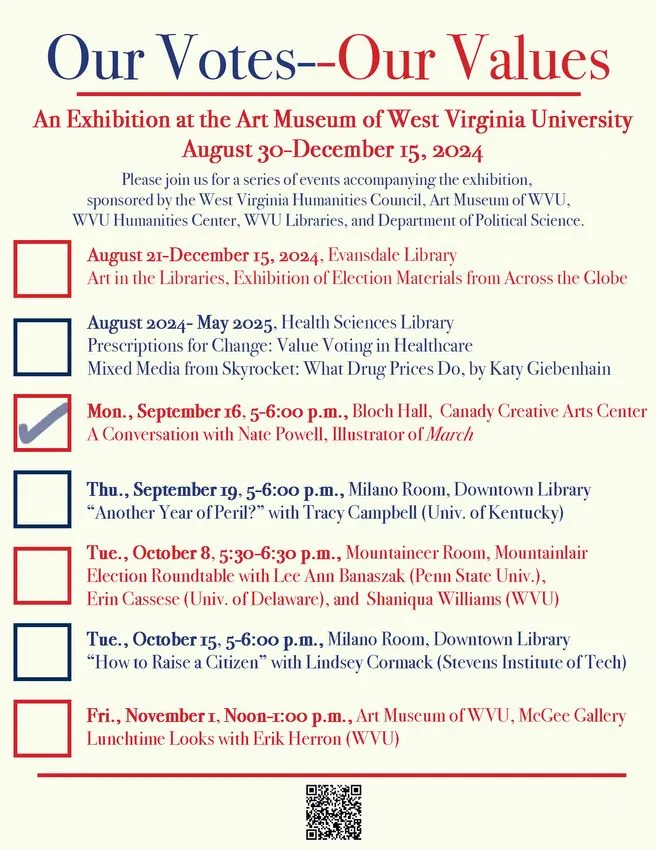 Value Voting brand asset featured on creativeartsandmedia.wvu.edu