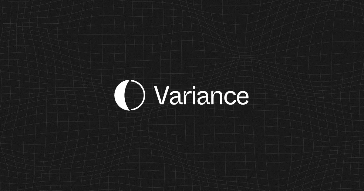 Variance brand asset featured on variance.co