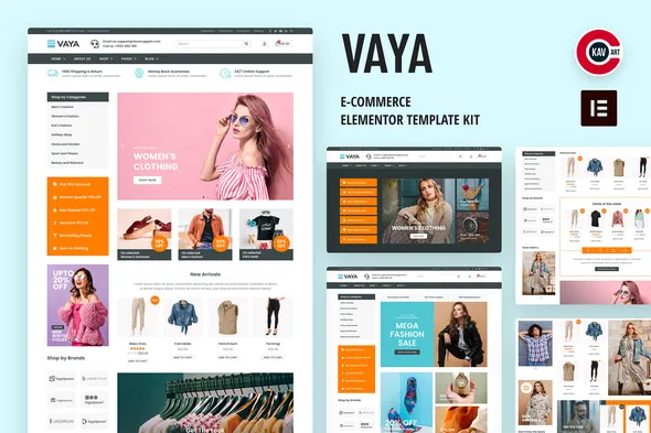 Vaya brand asset featured on themeforest.net