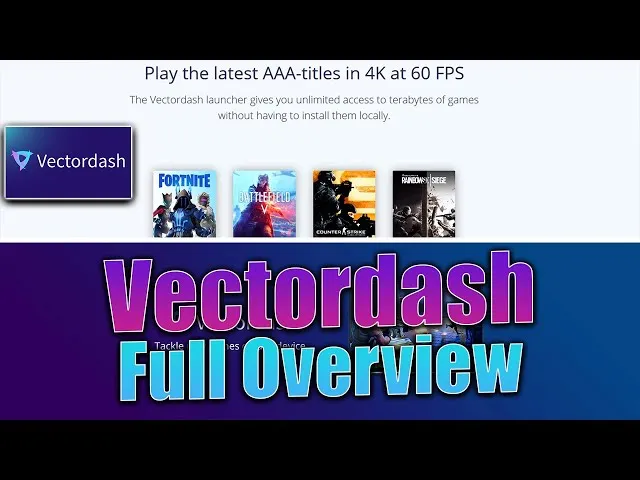 Vectordash brand asset featured on youtube.com