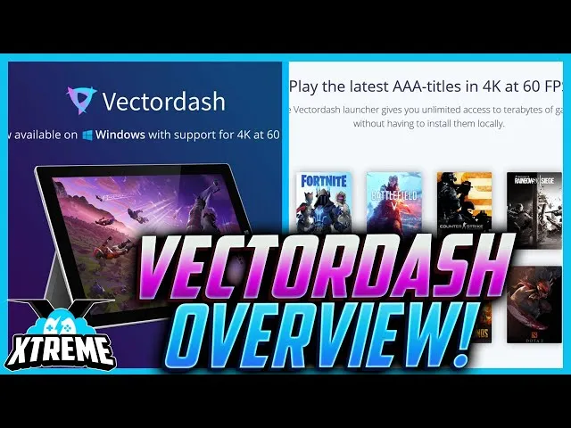 Vectordash brand asset featured on youtube.com