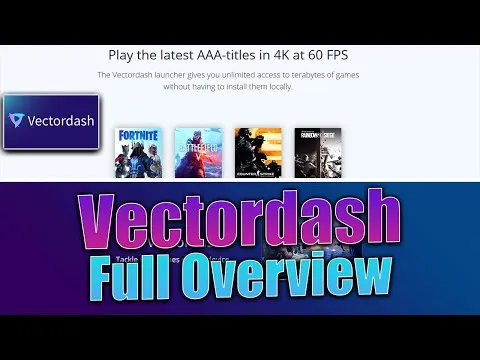 Vectordash brand asset featured on youtube.com