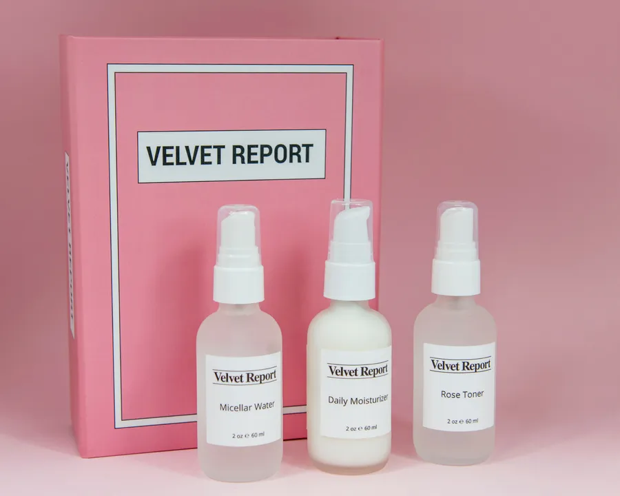 Velvet brand asset featured on beautyindependent.com
