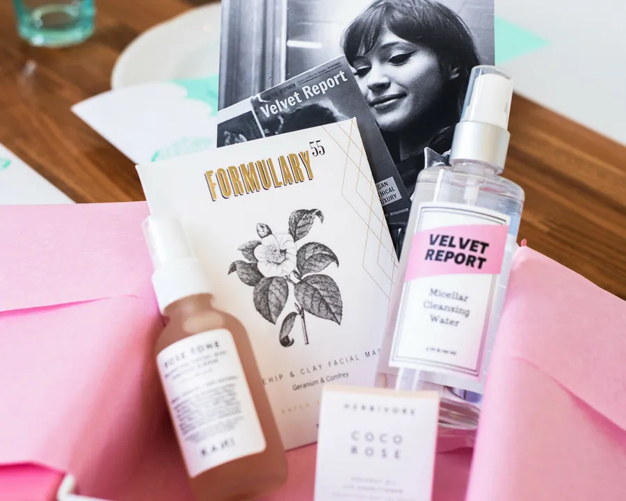 Velvet brand asset featured on beautyindependent.com