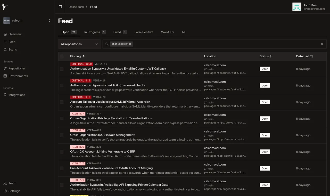 Veria Labs brand asset featured on verialabs.com