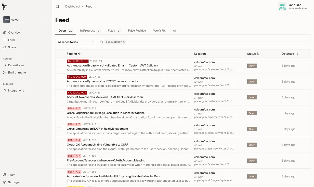 Veria Labs brand asset featured on verialabs.com