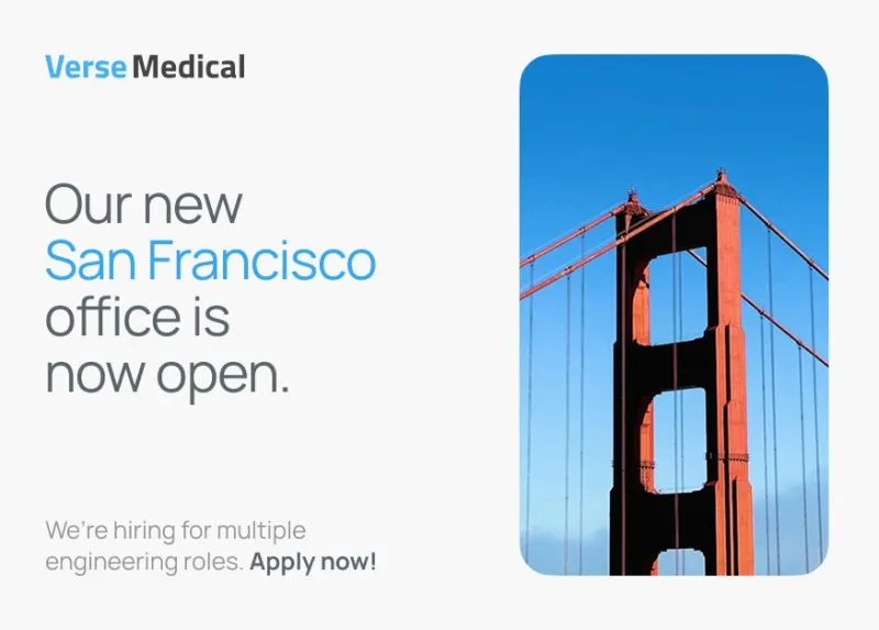 Verse Medical brand asset featured on linkedin.com