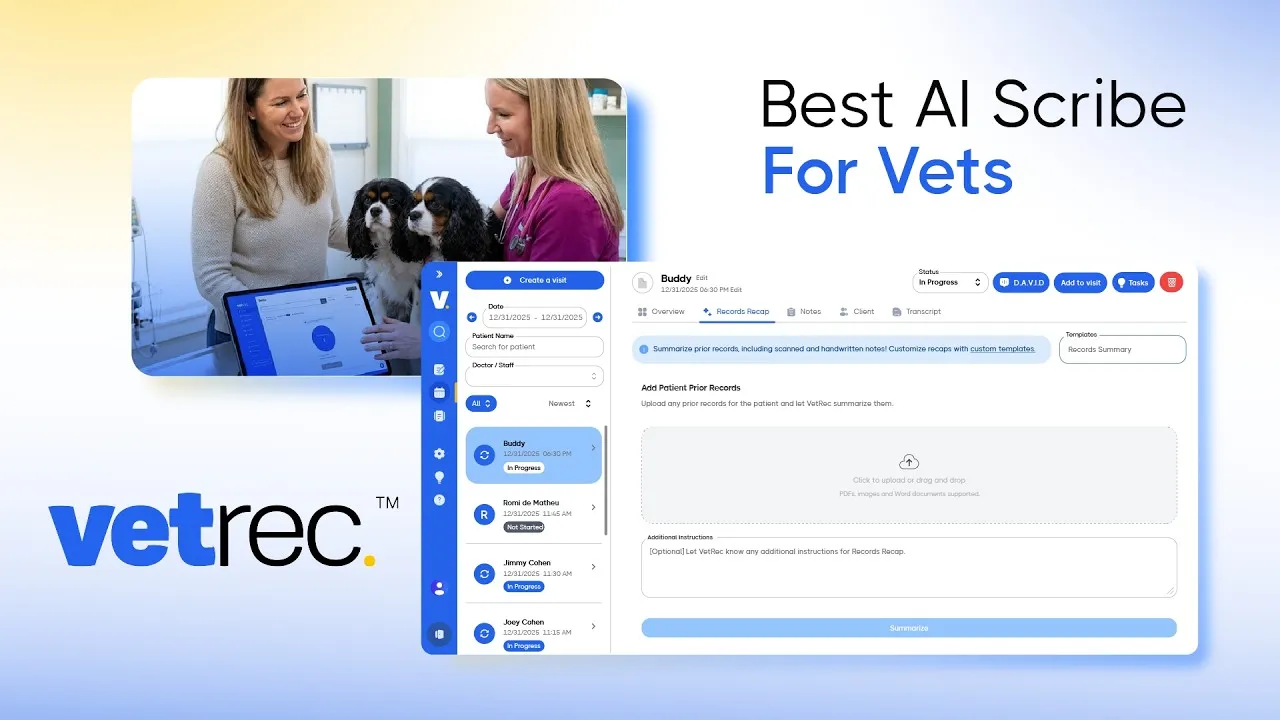 VetRec brand asset featured on vetrec.io
