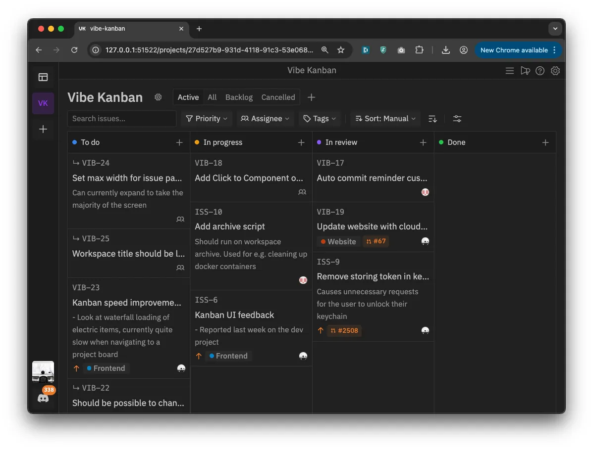 Vibe Kanban brand asset featured on vibekanban.com