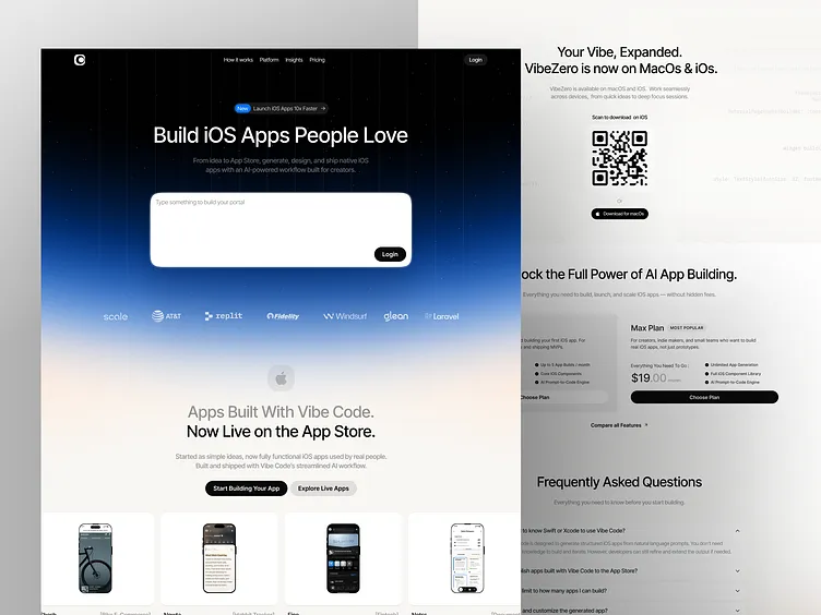 Vibe brand asset featured on dribbble.com