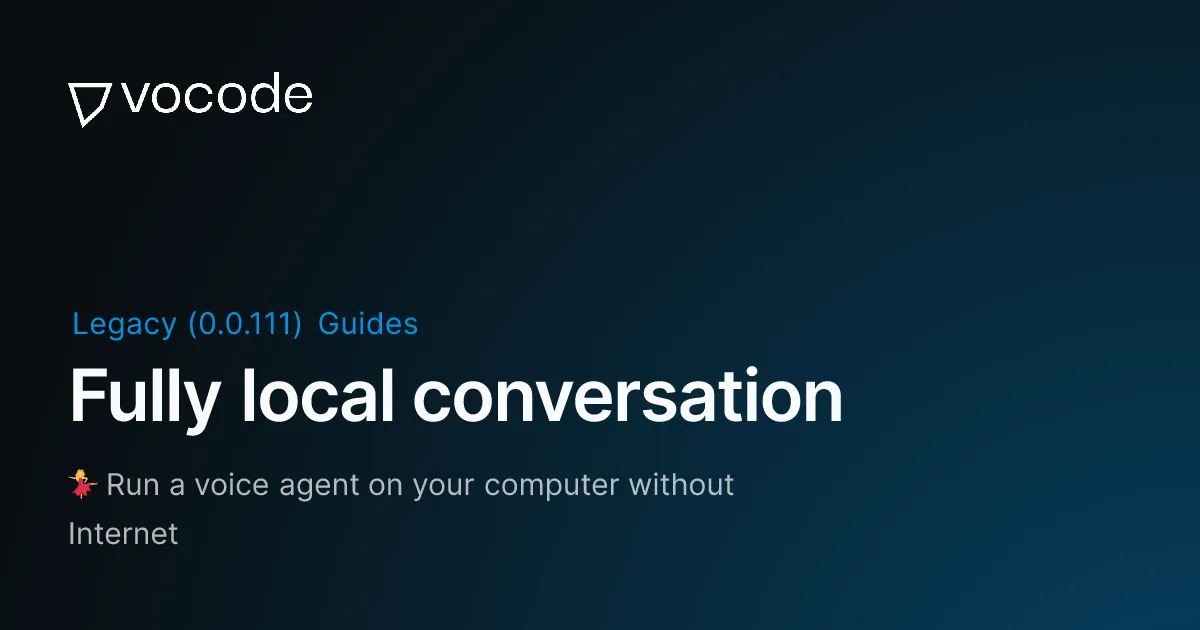 Vocode brand asset featured on docs.vocode.dev