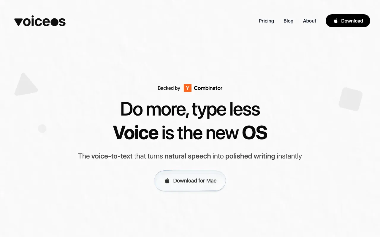 VoiceOS brand asset featured on voiceos.com