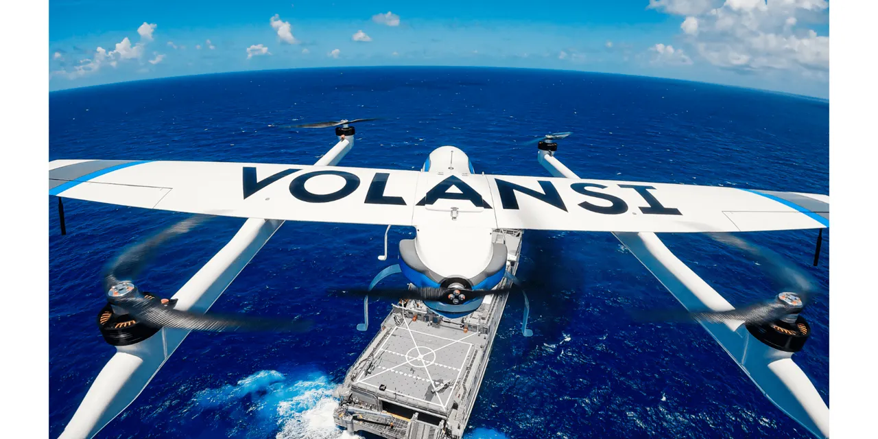 Volansi brand asset featured on dronedj.com