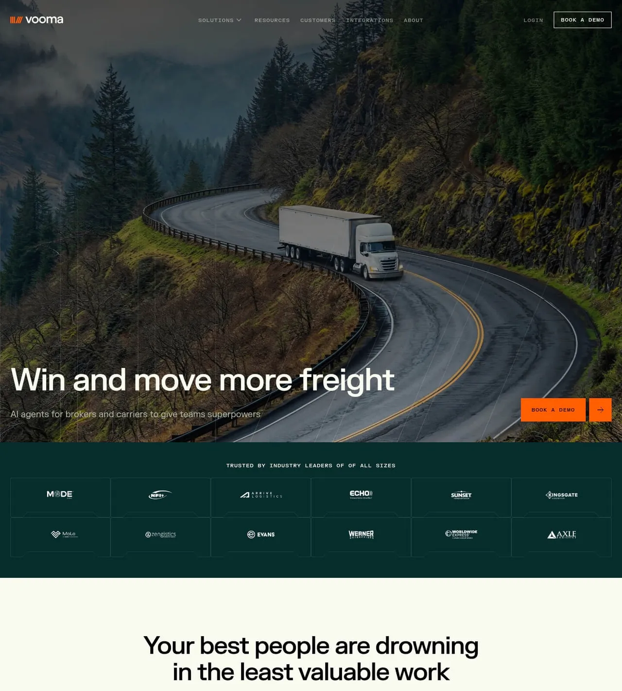 Vooma brand asset featured on saaspo.com