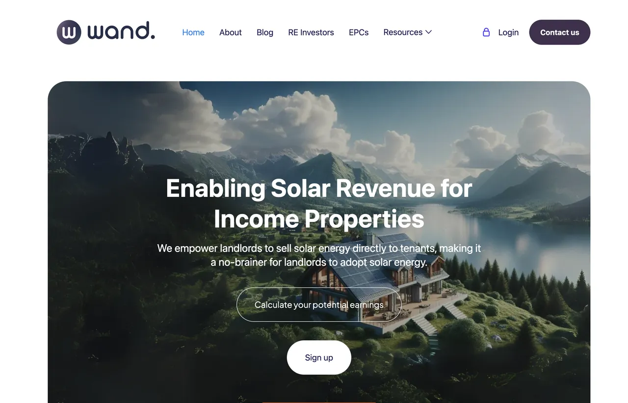 Wand Solar brand asset featured on fondo.com