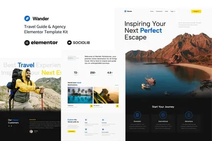 Wander brand asset featured on elements.envato.com