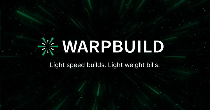 WarpBuild brand asset featured on linkedin.com