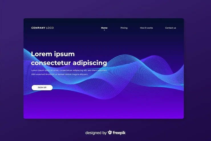 Wave brand asset featured on freepik.com