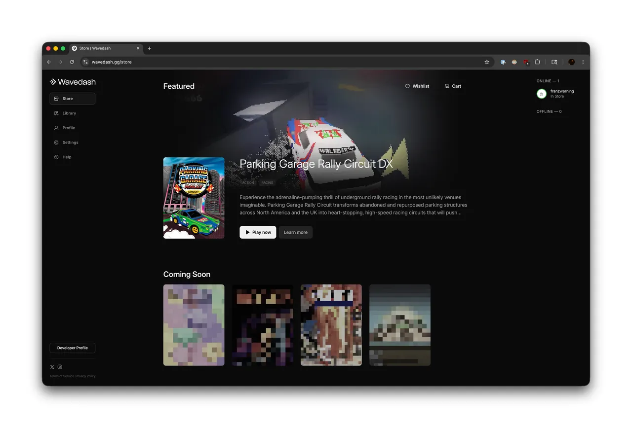 Wavedash brand asset featured on producthunt.com