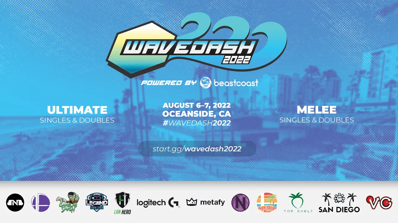 Wavedash brand asset featured on start.gg