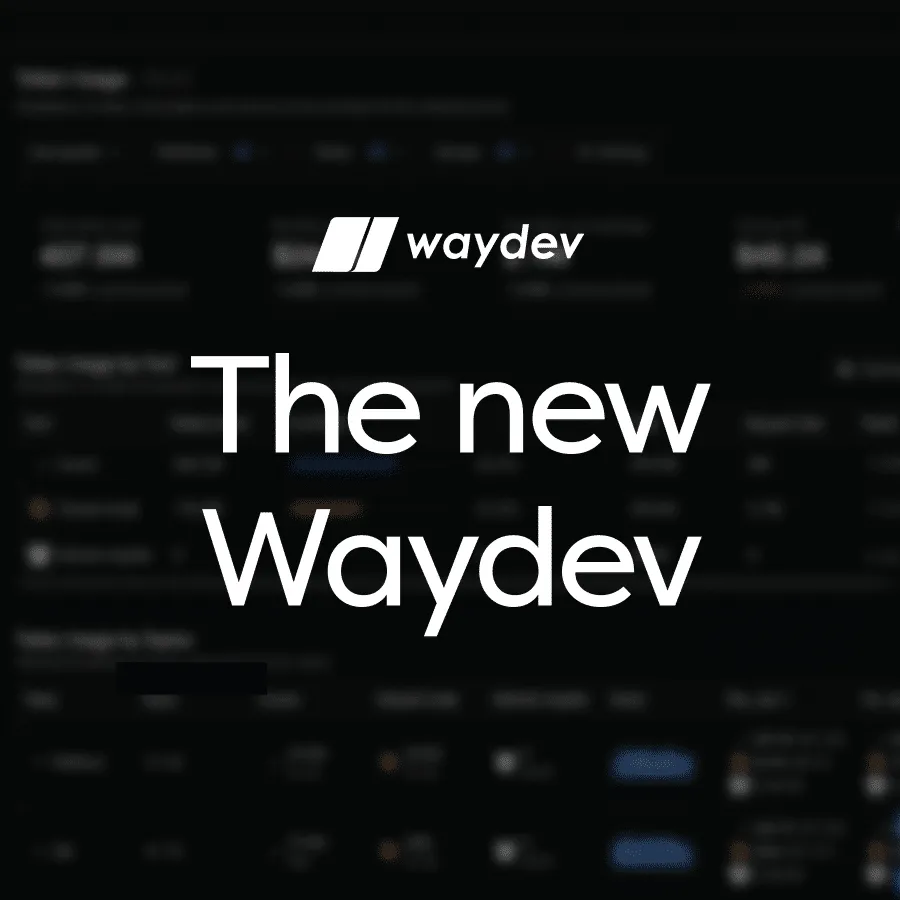 Waydev brand asset featured on waydev.co