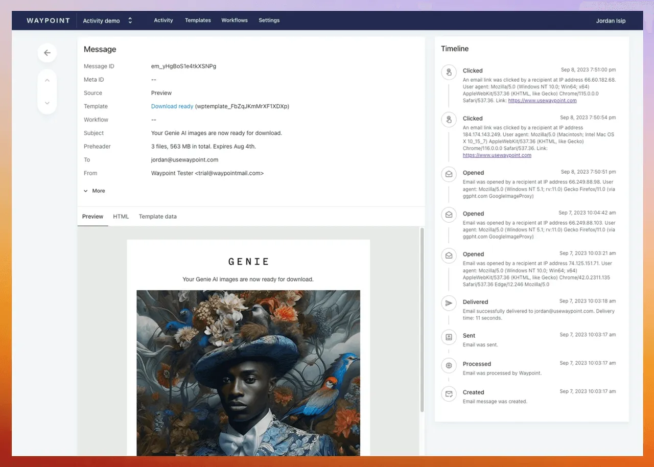 Waypoint brand asset featured on usewaypoint.com