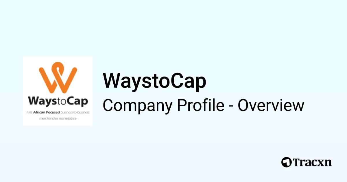 WaystoCap brand asset featured on tracxn.com