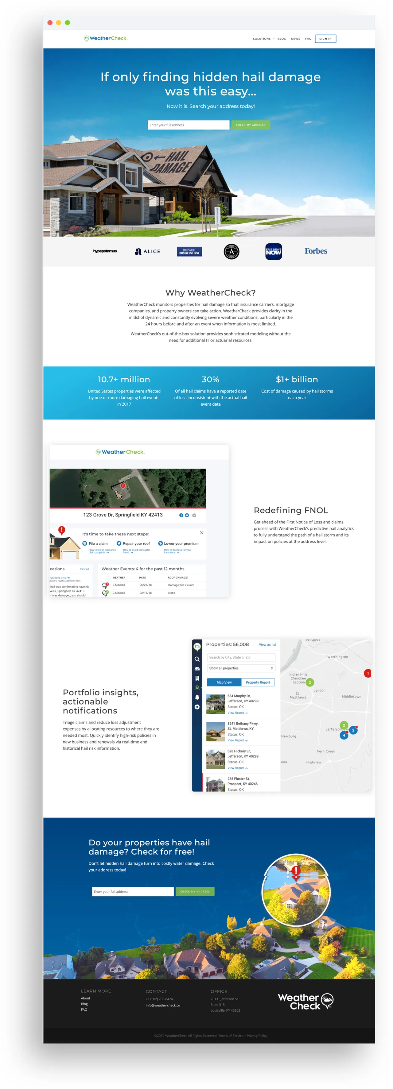 WeatherCheck brand asset featured on tanyawlodarczyk.com