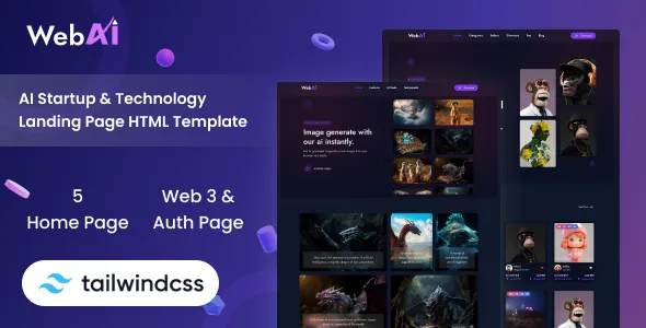 webAI brand asset featured on themeforest.net