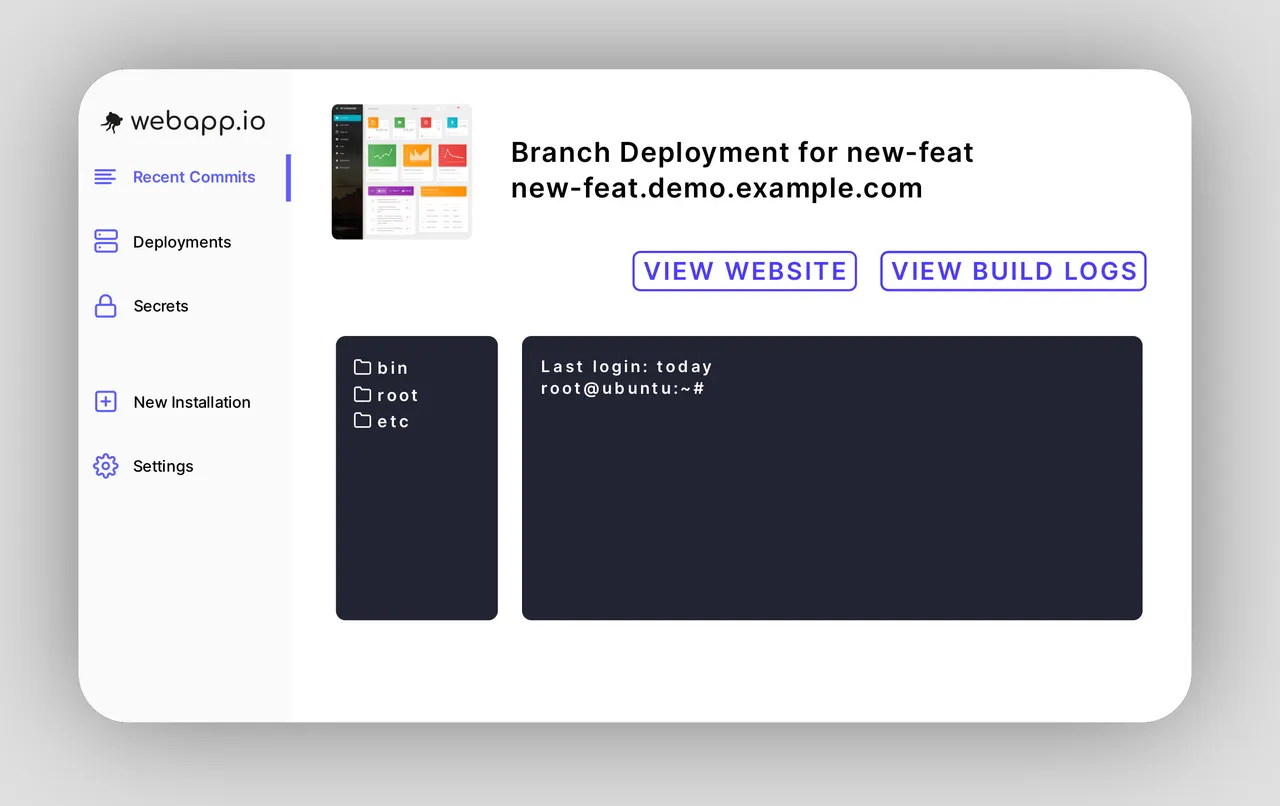 webapp.io brand asset featured on webapp.io