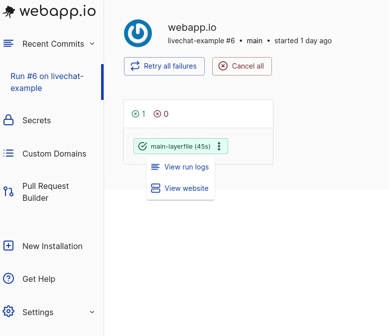 webapp.io brand asset featured on docs.webapp.io