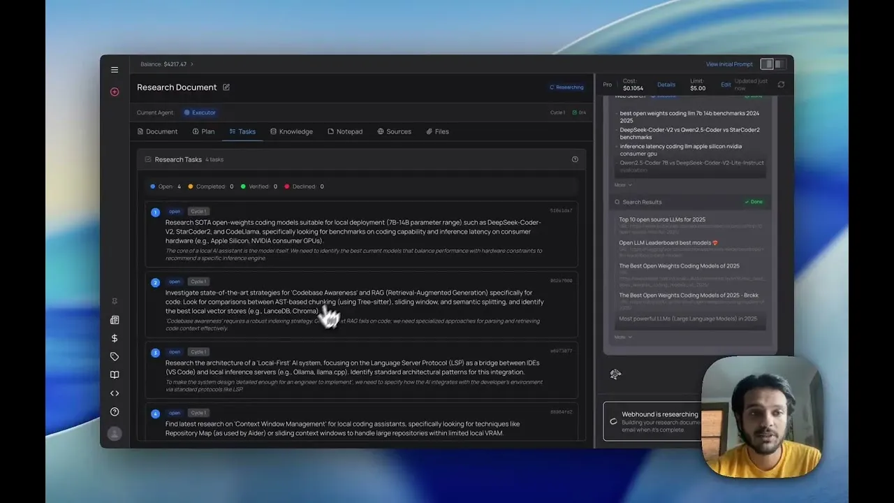 Webhound brand asset featured on youtube.com