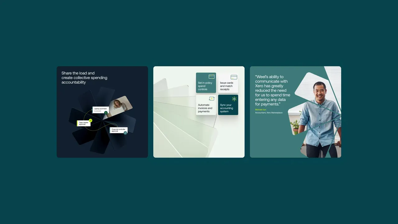 Weel brand asset featured on re.design