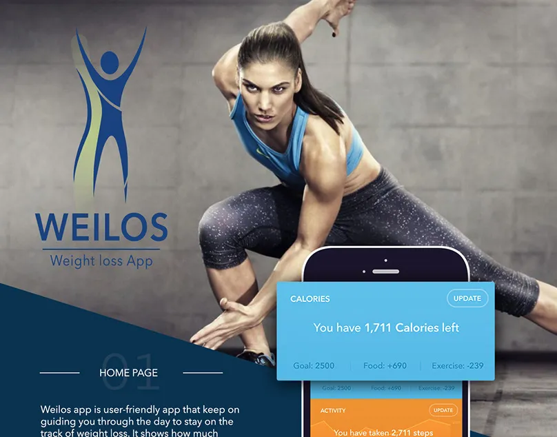 Weilos brand asset featured on behance.net