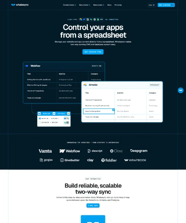 Whalesync brand asset featured on vizzzle.com