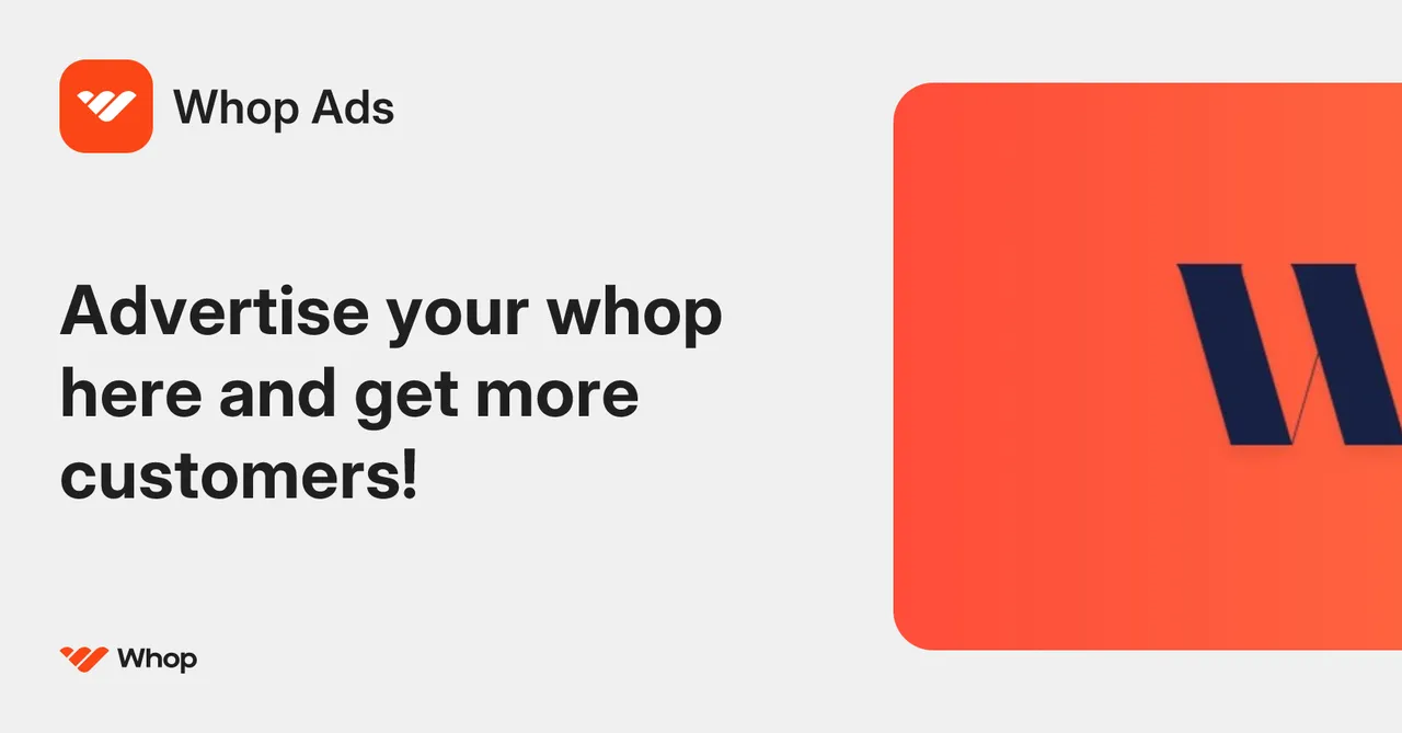 Whop brand asset featured on whop.com
