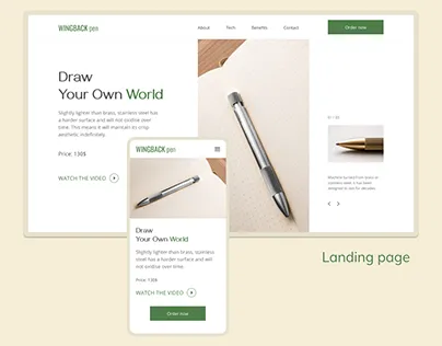 Wingback brand asset featured on behance.net