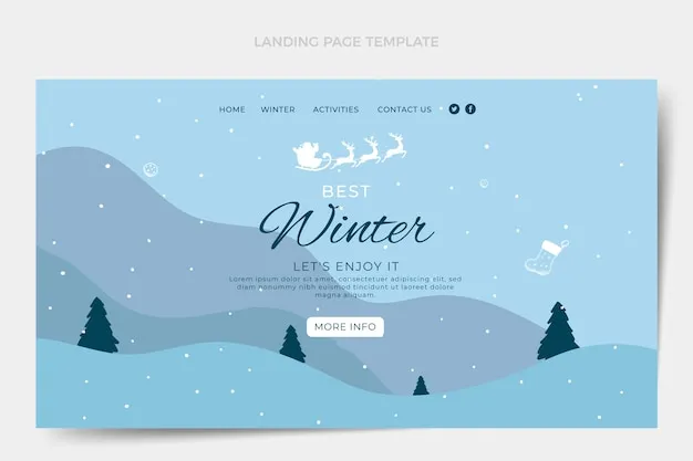 Winter brand asset featured on freepik.com