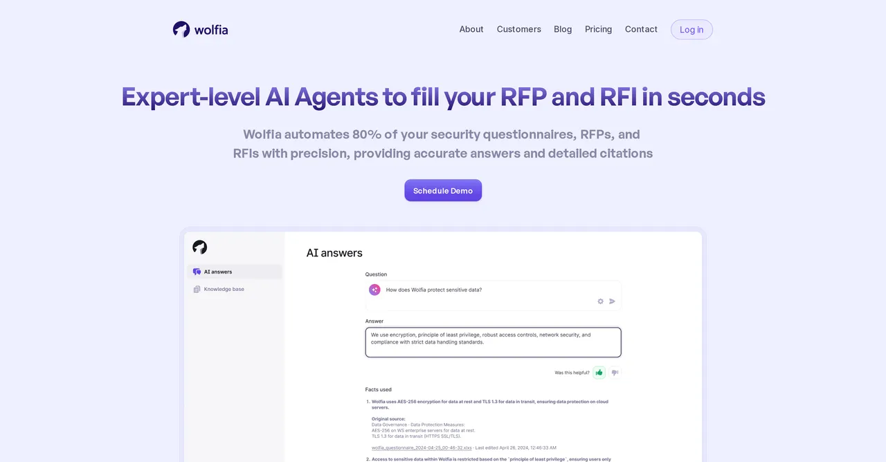 Wolfia brand asset featured on theresanaiforthat.com