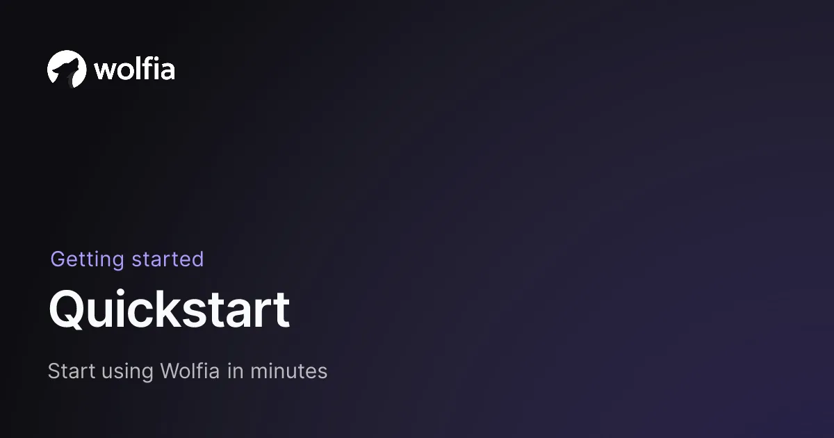 Wolfia brand asset featured on docs.wolfia.com