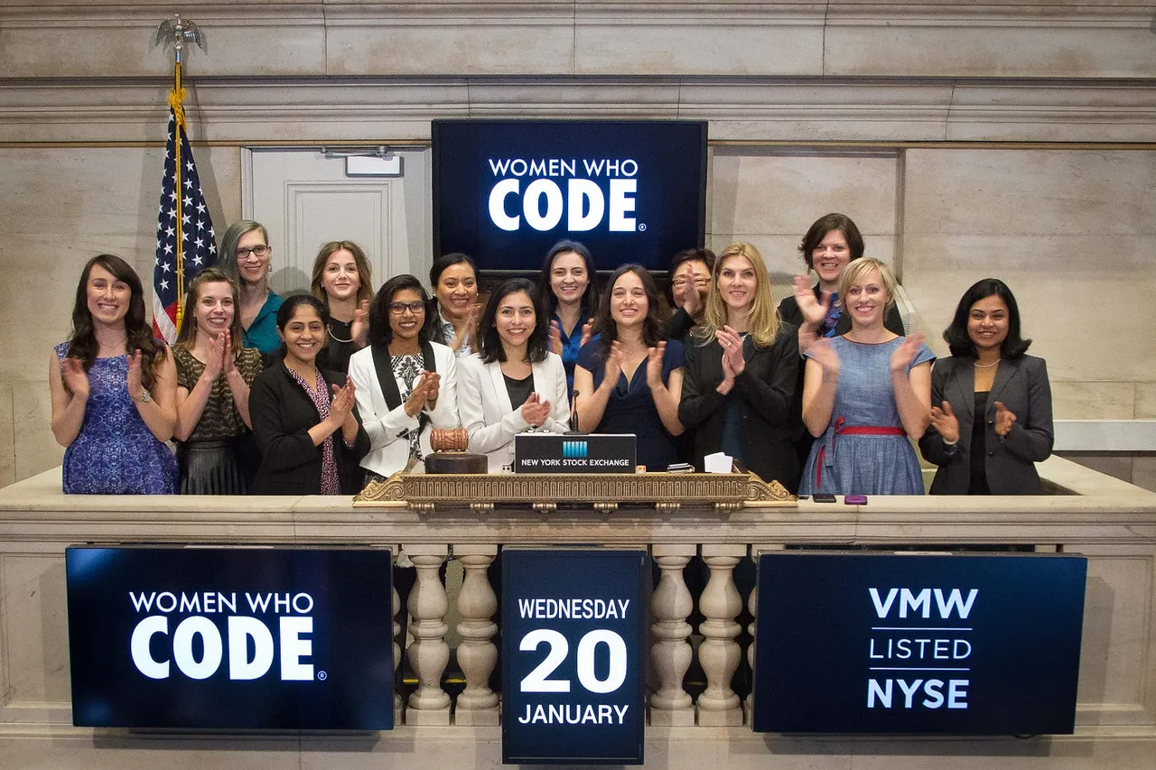 Women Who Code brand asset featured on medium.com