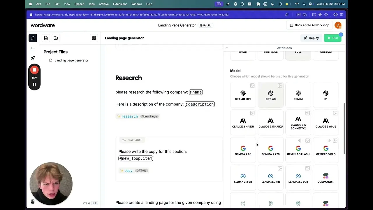 Wordware brand asset featured on youtube.com