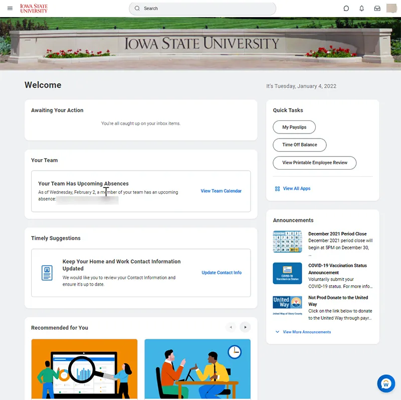 Workday brand asset featured on inside.iastate.edu
