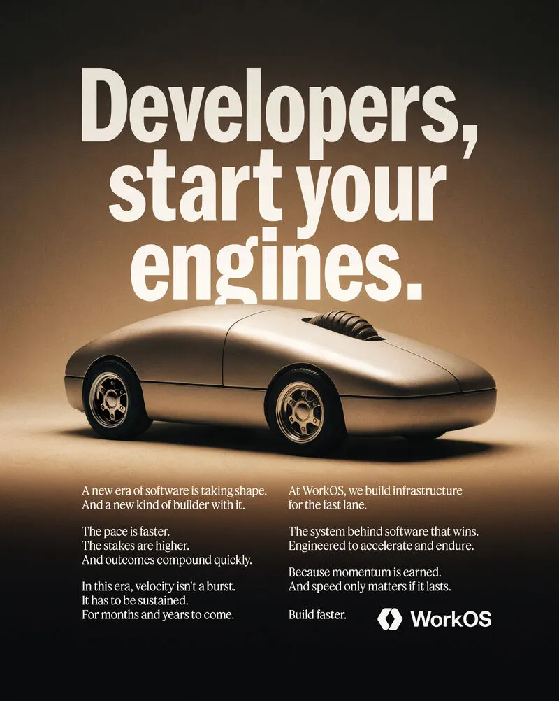 WorkOS brand asset featured on linkedin.com