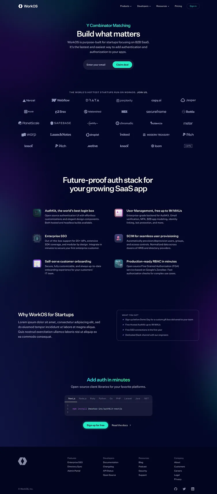 WorkOS brand asset featured on dribbble.com