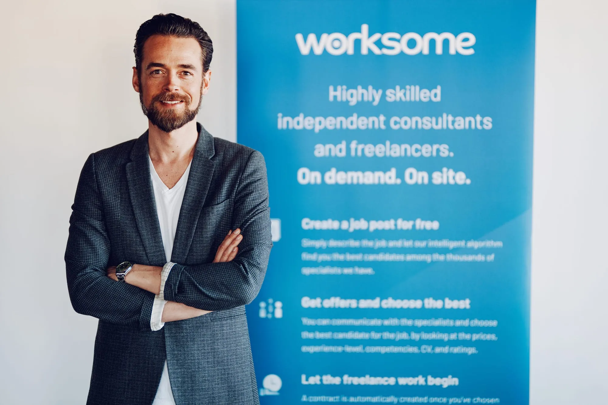 Worksome brand asset featured on worksome.com