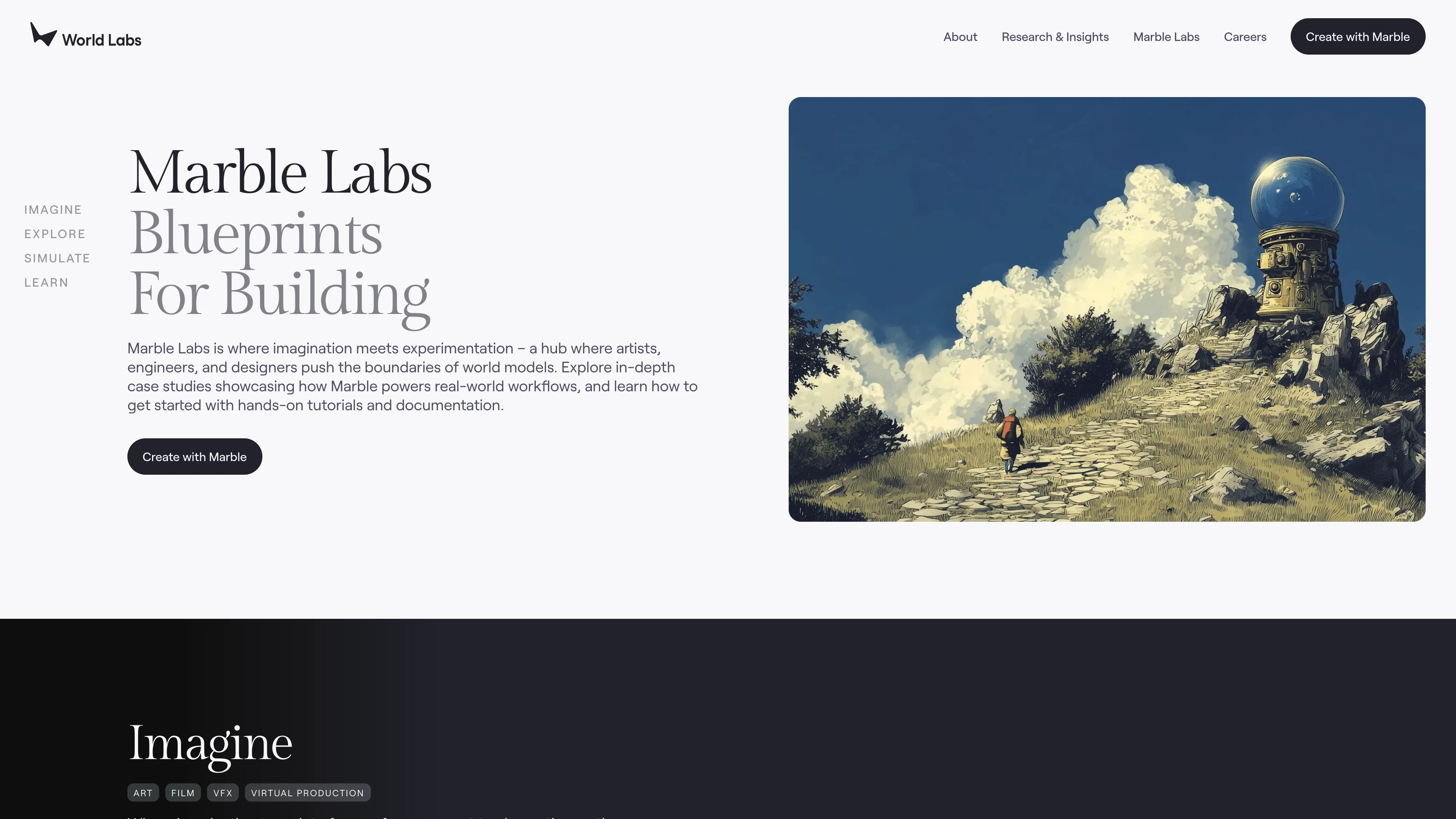 World Labs brand asset featured on landing.love