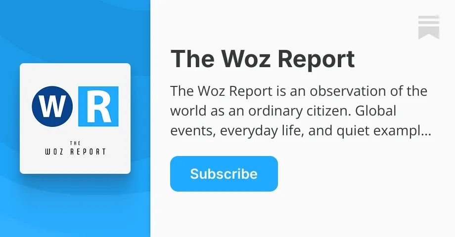 Woz brand asset featured on wozreport.substack.com