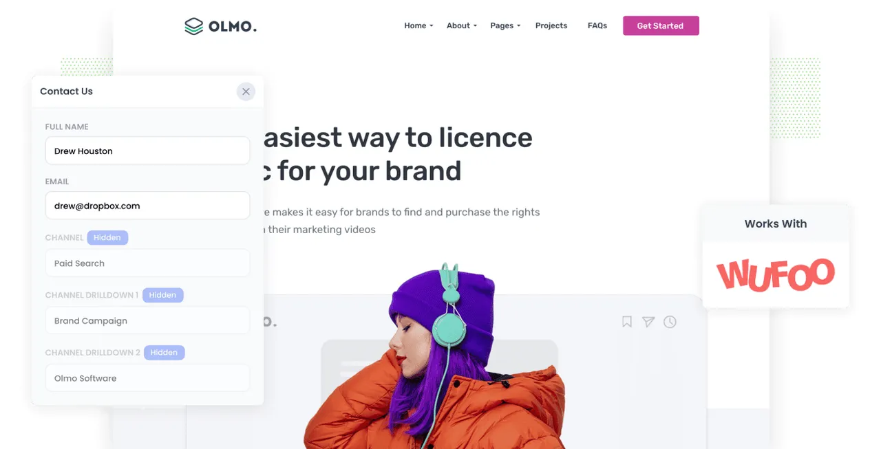 Wufoo brand asset featured on attributer.io