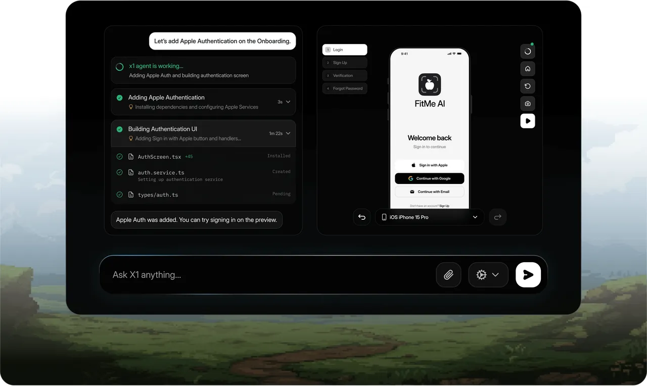 x1 brand asset featured on x1.new